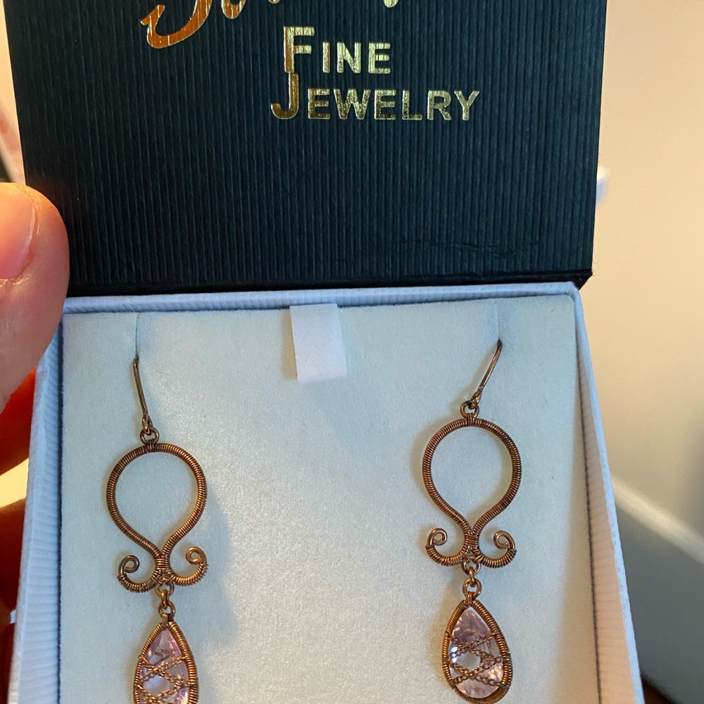 Amethyst earrings